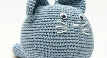 Gato Peso de Porta em Amigurumi