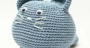 Gato Peso de Porta em Amigurumi