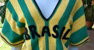 Blusa de Crochê Brasil Copa