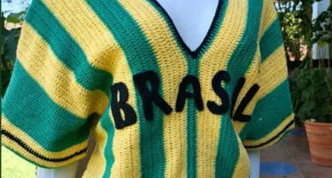 Blusa de Crochê Brasil Copa