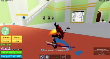 Conta Bloxfruits com leo perma, raça v4, cdk, soul guitar +
