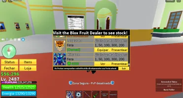 Conta Bloxfruits com leo perma, raça v4, cdk, soul guitar +