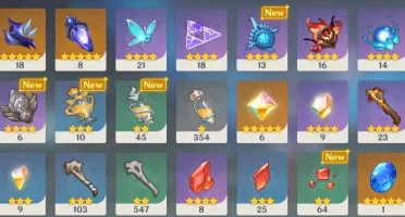 CONTA AR55 KLEE, GANYU, VENTI, KEQINGc1, +5* 10KPRIMO+20ROLL