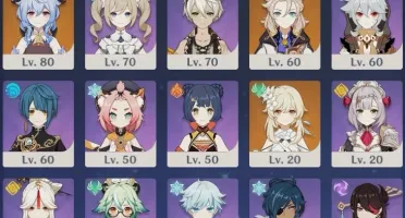 CONTA AR55 KLEE, GANYU, VENTI, KEQINGc1, +5* 10KPRIMO+20ROLL