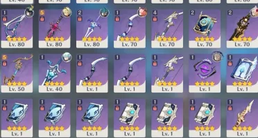 CONTA AR55 KLEE, GANYU, VENTI, KEQINGc1, +5* 10KPRIMO+20ROLL