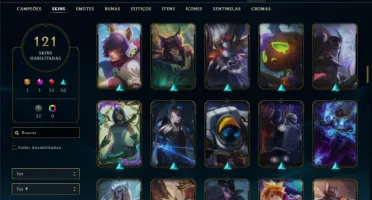 Esmeralda 3 com TODOS os champs e 121 Skins ( ADC / TOP )