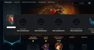 Unranked com 85 Champs e 7 Skins