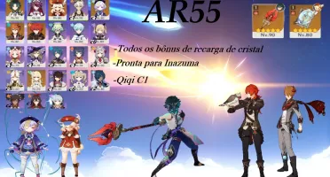 Xião + klee + Tartaglia + Diluc + qiqi+ Homa + oração