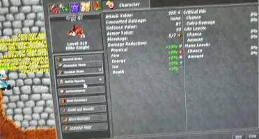 Conta top EK 3xx com Druid e Pally ótimos skills.