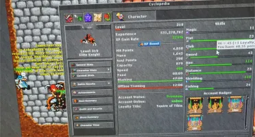 Conta top EK 3xx com Druid e Pally ótimos skills.