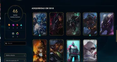 Conta LV 236 Platina Season Passada 46 Skins