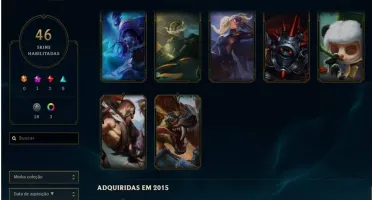 Conta LV 236 Platina Season Passada 46 Skins