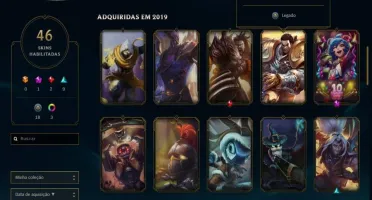 Conta LV 236 Platina Season Passada 46 Skins