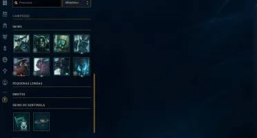 Conta LV 236 Platina Season Passada 46 Skins