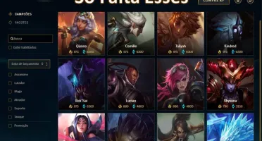 Conta LV 236 Platina Season Passada 46 Skins