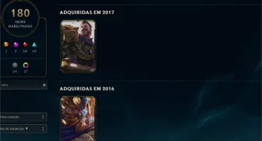 Conta platina 4 /WILD RIFT PLATINA 2 180 skin tds campeões