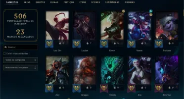 Conta platina 4 /WILD RIFT PLATINA 2 180 skin tds campeões