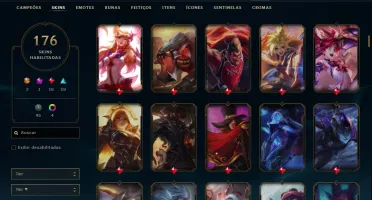 Conta Valorant diamante e lol com muitas skins e bom mmr