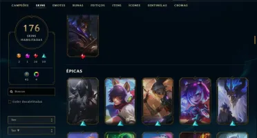 Conta Valorant diamante e lol com muitas skins e bom mmr