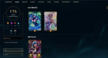 Conta Valorant diamante e lol com muitas skins e bom mmr