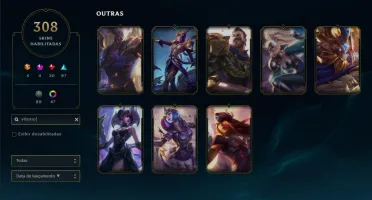 Conta LoL - Janna Vitoriosa / Kayle Juiza - Todos os Champs