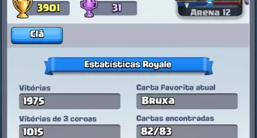 Conta nvl 11 Clash Royale Arena Lendária