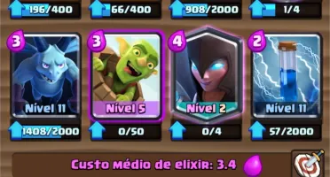 Conta nvl 11 Clash Royale Arena Lendária
