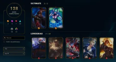 Conta Platina 3 - 128 skins