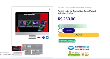 Loja de vendas de scripts online com entrega via download