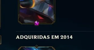 Conta league of legends coleção