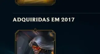 Conta league of legends coleção