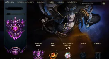 Conta league of legends coleção