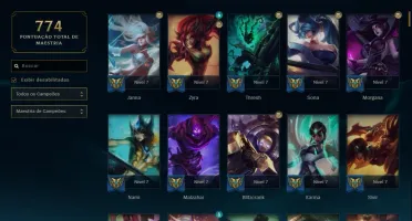 Conta league of legends coleção