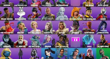 Conta fortnite com skins e itens tryhards