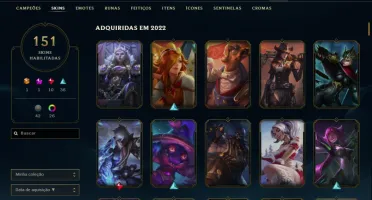 Vendo Conta Lol,151Skins 900 Reais Gastos. Venda Urgente!