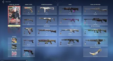 Conta Valorant PLatina 3 E varias skins