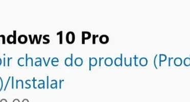 WINDOWS 10 PRO (CHAVE DE INSTALAÇÃO)