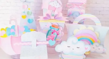 Kit 30 Lembrancinhas Chuva de Amor