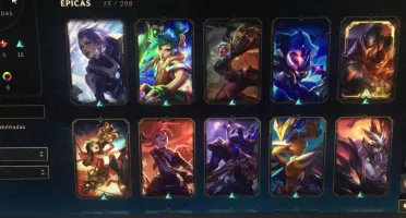 CONTA LOL BARATA LV 73 MUITAS SKINS E CHAMPS