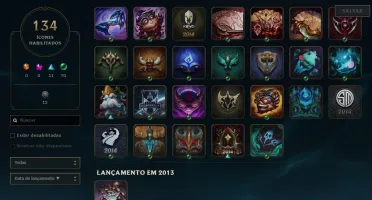 Conta LoL 137 Campeões e 120 Skins (3 vitoriosas 1 hextec)