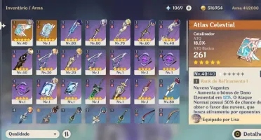 Genshin - Shogun + Ayaka + atlas celestial + orações perdida