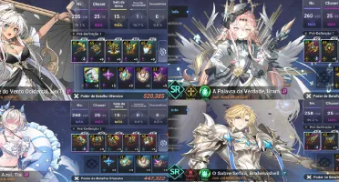 VConta Grand Chase Mobile + Elesis S e Arme S + Trajes