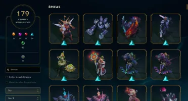 Conta LoL MESTRE 499 skins+cromas