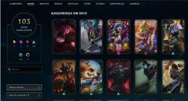 CONTA LOL PLATINA 4 TODOS CHAMPS + 103 SKINS