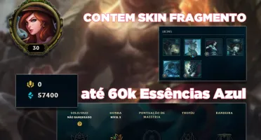 Conta Smurf League of Legends lol unranked lvl 30 + Brinde