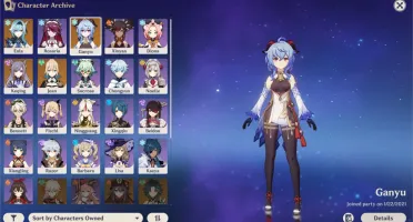 Genshin Impact / AR 48 / Ganyu, Eula, Jean, Keqing C1