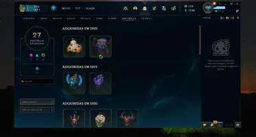Conta LoL Lv 218 Ex Diamante 400 Skins - League of Legends -