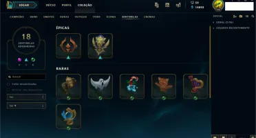 CONTA TOP!! - MUITAS SKINS E FULL CHAMPIONS