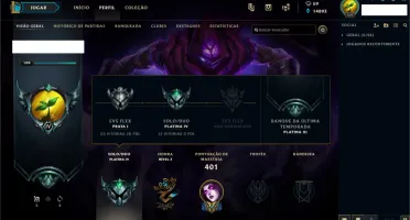 CONTA TOP!! - MUITAS SKINS E FULL CHAMPIONS