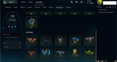 CONTA TOP!! - MUITAS SKINS E FULL CHAMPIONS